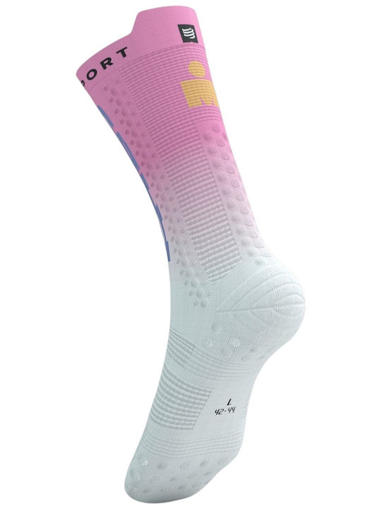 Compressport Șosete Trekking Albe 1 Pereche