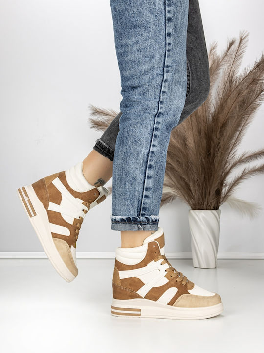 Adidași Flatforms Tip Botine Kaki Pentru Femei
