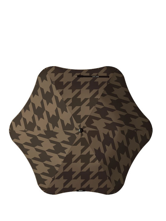 Blunt And Envy Windproof Automatic Compact Brown Umbrella