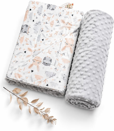 Maboo Cotton Grey Nursery Swaddling Baby Blanket 75x100cm Maboo Cotton Grey Nursery Swaddling Baby Blanket 75x100cm