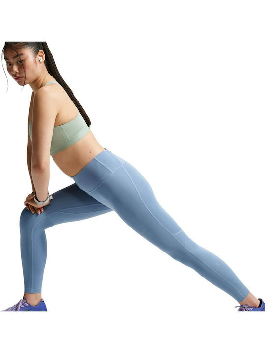 Dri-Fit Tempo Damen Leggings Gekürztes Hohe Taille Blau