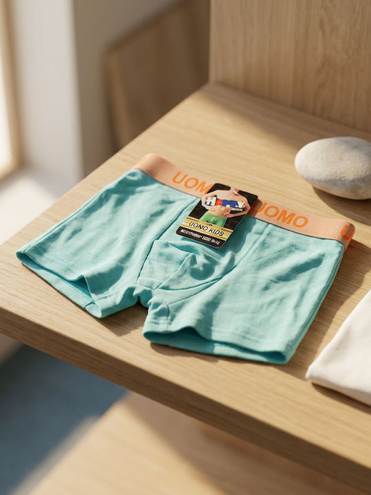 Uomo Kids Turquoise Boxer