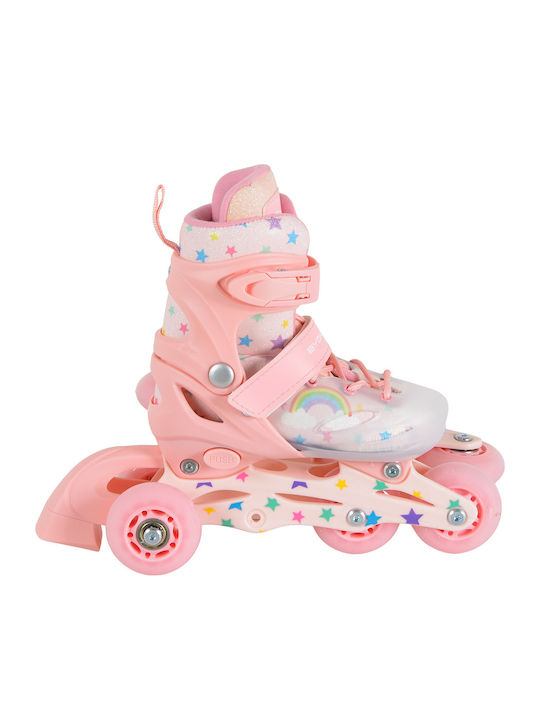 Byox Inline Αυξομειούμενα Rollers Ροζ Παιδικά