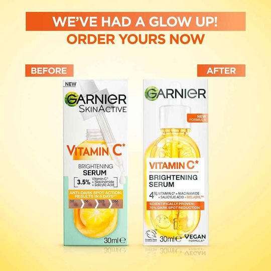 Garnier Серум за Лице с Витамин C и Ниацинамид за Детоксификация и Блясък 30ml