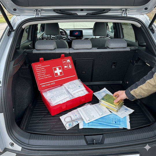Auto Erste-Hilfe-Set mit Ausrüstung