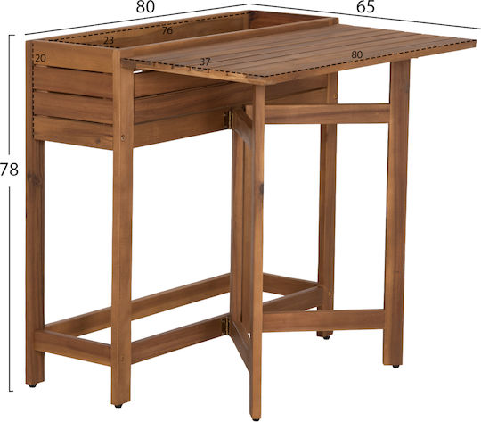 HomeMarkt Дървена саксия Натурален HomeMarkt Дървена саксия Натурален