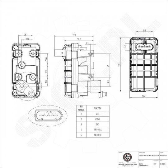 Supapă Turbină Mercedes-benz C-class E-class Gl-class Glk-class R-class S-class Cls A6420909580
