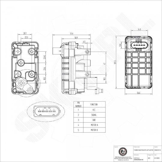 Βαλβίδα Στροβίλου Bmw 5 7 11652414332