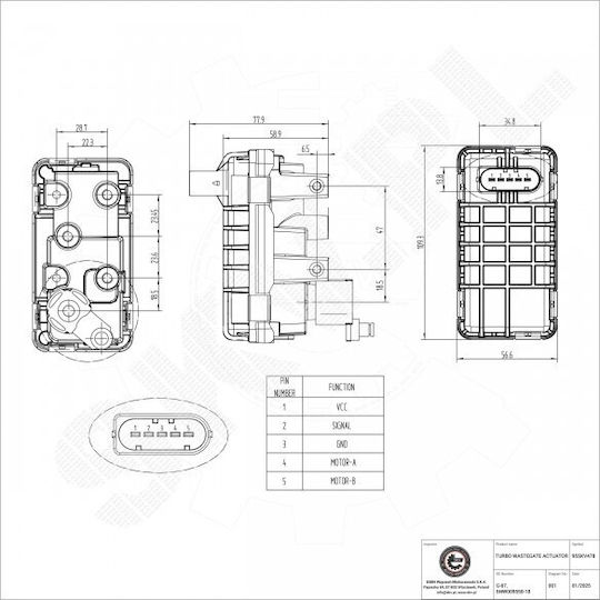 Βαλβίδα Στροβίλου Land Rover Range Rover Lr044563