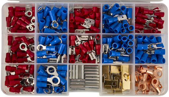 Kraft & Dele Set Terminale Electrice cu Izolație (KD10488) în Set de 300 Bucăți