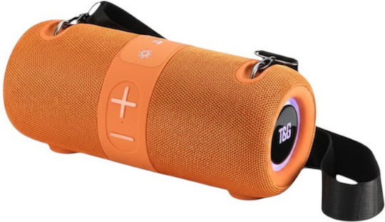 T&G TG672 - 260875 Bluetooth Lautsprecher 24W mit Tischuhren und Betriebszeiten (maximal) bis zu 3 Stunden Orange