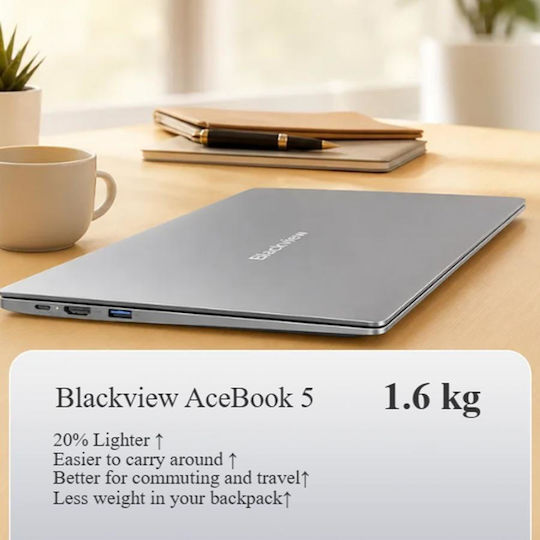 BlackView Acebook 15.6" IPS FHD (Pentium Quad Core-N6000/8GB/256GB SSD/W11 Pro) (International English Keyboard)