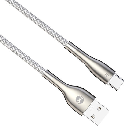 Forever USB 2.0 Cable USB-C male - USB-C White 1m