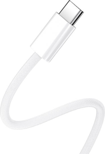 BWOO Cablu Rapid USB 2.0 USB-C Masculin - USB-C 60W PD Alb 1m BO-X284