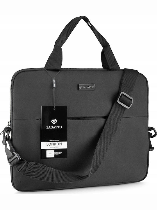 Geantă Laptop Zagatto London Zg 637 17.3' Nylon Poliester 34x46x4.2 Cm Negru