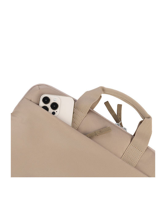 Tucano Smilza Laptoptasche Schulter / Handheld für Laptop in Beige Farbe