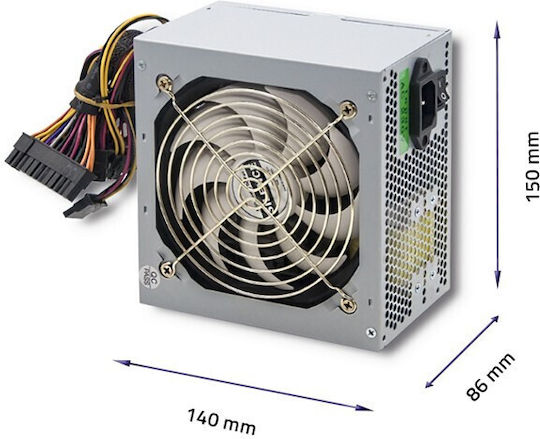 Qoltec Silentline 350W Gray Computer Power Supply Full Wired