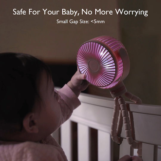 Momcozy USB Ventilator Rosa PF001-PK10BA-A