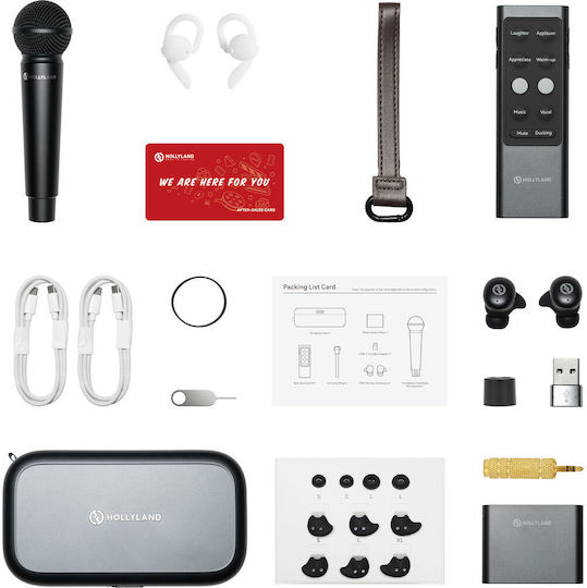 Hollyland Melo P1 Combo Set Wireless Condenser Handheld Shock Mounted Microphone For Vocals