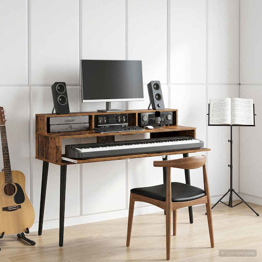 vidaXL Studio Möbel Gebraucht Holz Schreibtisch 110 x 42,5 x 36 cm