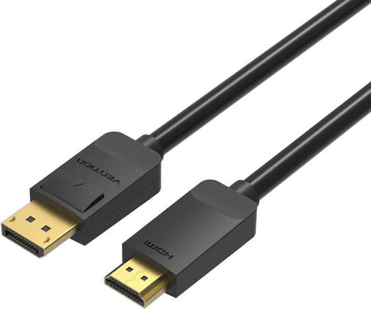 Vention Cablu DisplayPort - HDMI de sex masculin 3m Negru (HADBI)