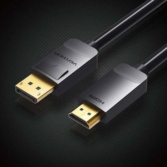 Vention Cablu DisplayPort - HDMI de sex masculin 3m Negru (HADBI)