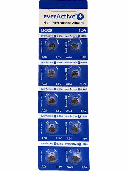everActive Αλκαλικές Μπαταρίες Ρολογιών LR66 10τμχ