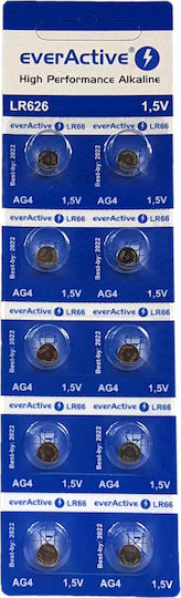 EverActive Batterien Alkalisch für Uhren LR66 10Stück