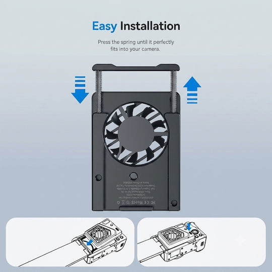 Ulanzi Fan Cooling Fan for Sony Canon Fuji Fujifilm Camera Ulanzi Ca25 Silver 13305078 6974774332213