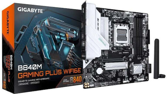 Gigabyte B840M Gaming Plus WIFI6E Motherboard Micro ATX with AMD AM5 Socket
