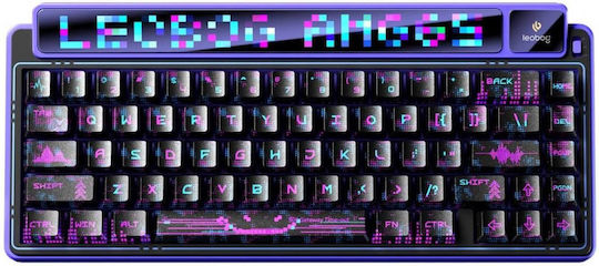Aula AMG65 Wireless Gaming Mechanical Keyboard 65% with Light Feather Switches and RGB Lighting English US Purple
