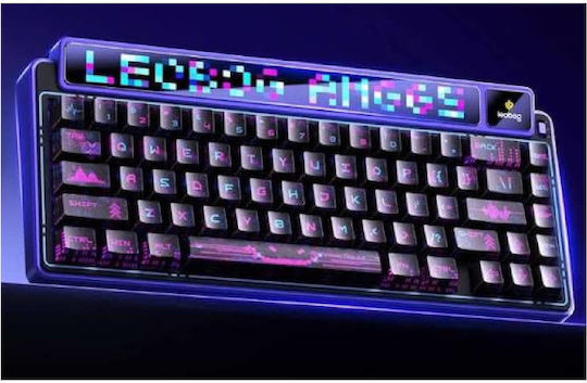 Aula AMG65 Wireless Gaming Mechanical Keyboard 65% with Light Feather Switches and RGB Lighting English US Purple