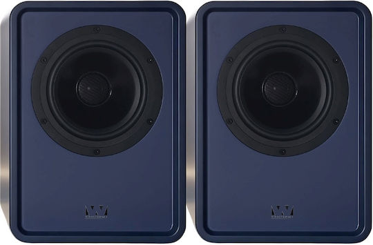 Wharfedale Denton 1S Paar Passive Hi-Fi-Lautsprecher Buch selbst 100W 2 Wege P23.6xB22.9xH33cm Blau