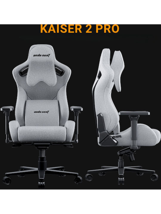 Anda Seat Dark Knight Pro Fabric Gaming Chair with Adjustable Arms Gray