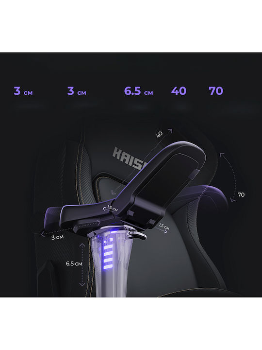 Anda Seat Kaiser 4 L Καρέκλα Gaming Δερματίνης με Ρυθμιζόμενα Μπράτσα Maroon