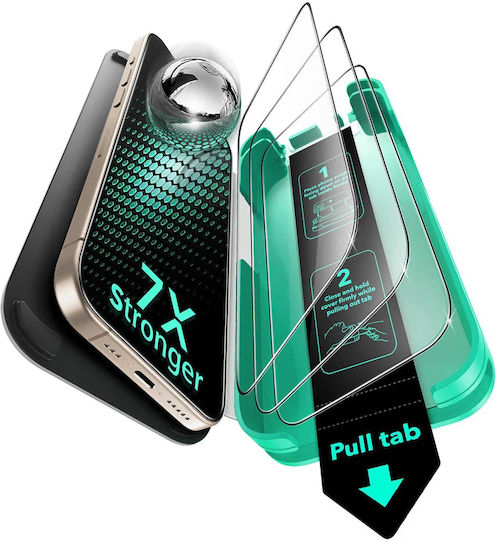 ESR Full Glue Screen Protector 3τμχ (iPhone 17 / 17 Pro / 16 Pro)