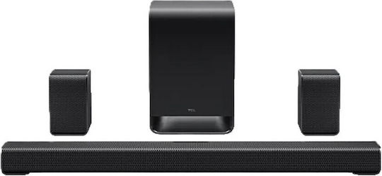 TCL S65K Soundbar 5.1 Bluetooth και HDMI με Τηλεχειριστήριο Διάφανο