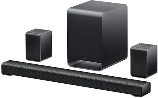 TCL S65K Soundbar 5.1 Bluetooth και HDMI με Τηλεχειριστήριο Διάφανο
