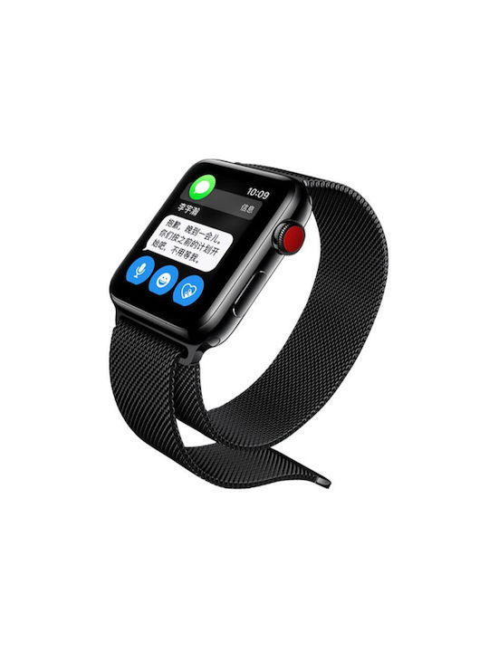 Devia Elegant Strap Stainless Steel Space Black (Apple Watch 49mm, 46mm, 45mm, 44mm - Devia)