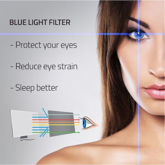 Qoltec Blue Light Filter Qoltec 24" 16:9 Eye Protection Anti-Glare Matte Screen 13269791 5901878510767