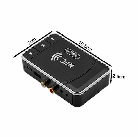 Music Audio Bluetooth NFC Audio Transmitter Andowl Q-nf39 Black