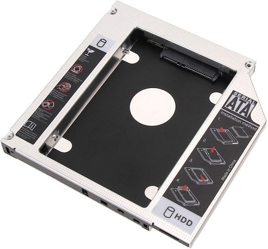 Akyga Adapter Slim 5.25" to 2.5" HDD Gray (AK-CA-56)