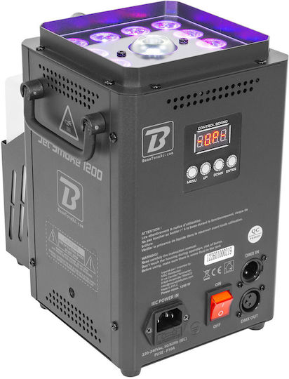 BoomTone Dj Jet Smoke 1200 Fog Machine 1200w 12x Rgba Leds Wireless Controller