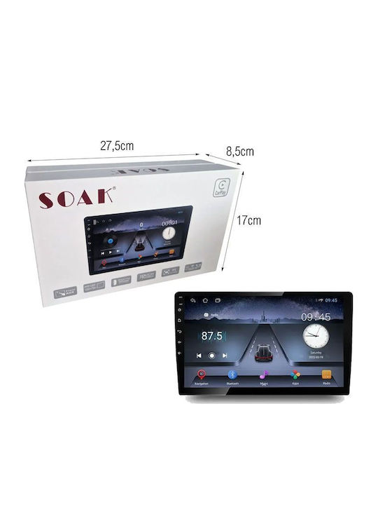 Auto-Audiosystem 2 DIN (Bluetooth/USB/Eingebautes Wi-Fi / GPS / Apple CarPlay / Android Auto) mit 9 Zoll Touchscreen