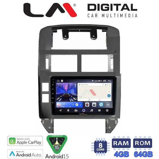 LM Digital Car Audio System for Volkswagen Polo 2002-2010 Bluetooth USB Wi-Fi GPS Apple CarPlay Android Auto