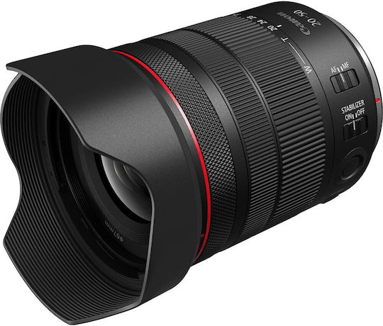 Canon Full Frame Camera Lens RF 20-50mm F/4L IS USM PZ Ultra-Wide Zoom for Canon RF Mount Black