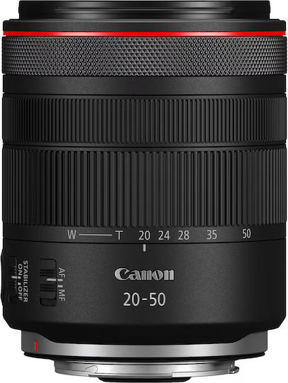 Canon Full Frame Camera Lens RF 20-50mm F/4L IS USM PZ Ultra-Wide Zoom for Canon RF Mount Black