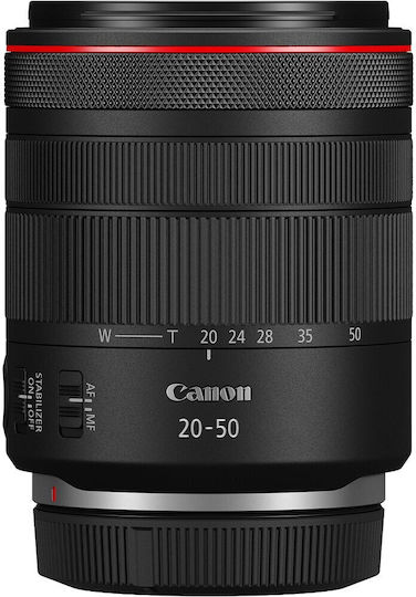 Canon Full Frame Camera Lens RF 20-50mm F/4L IS USM PZ Ultra-Wide Zoom for Canon RF Mount Black