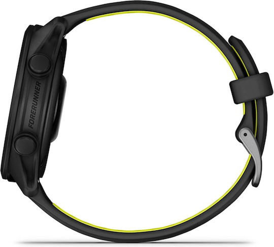 Garmin Forerunner 170 43 мм Водоустойчив Смарт часовник с Пулсомер (Черен с Черна/Жълта Каишка)