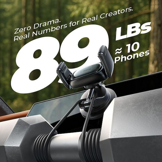 Lisen Car Mobile Mount with Adjustable Hooks Black